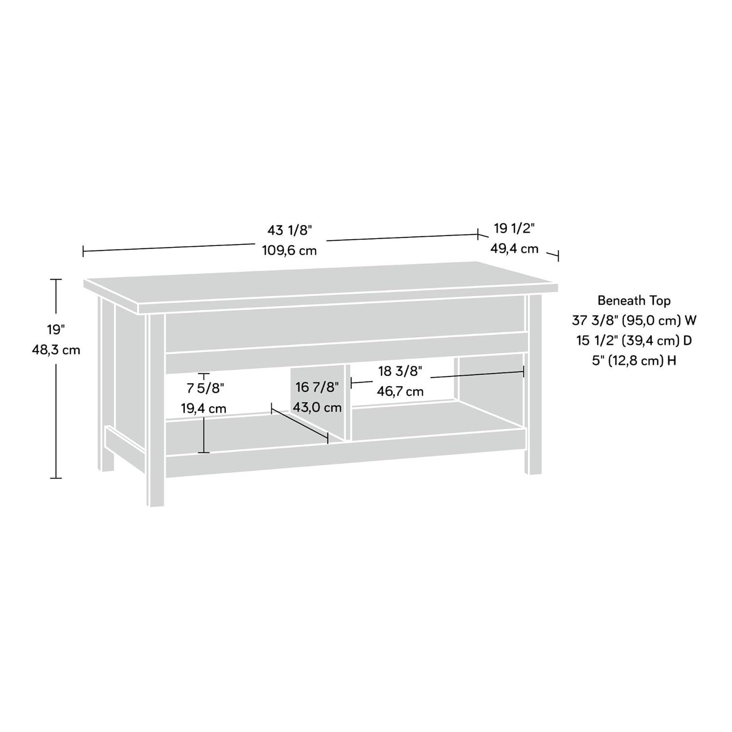Sauder Modern Lift-top Coffee Table