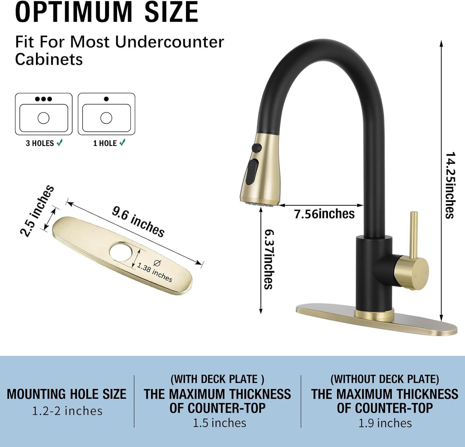 VIBRANTBATH Pull Out Kitchen Faucet