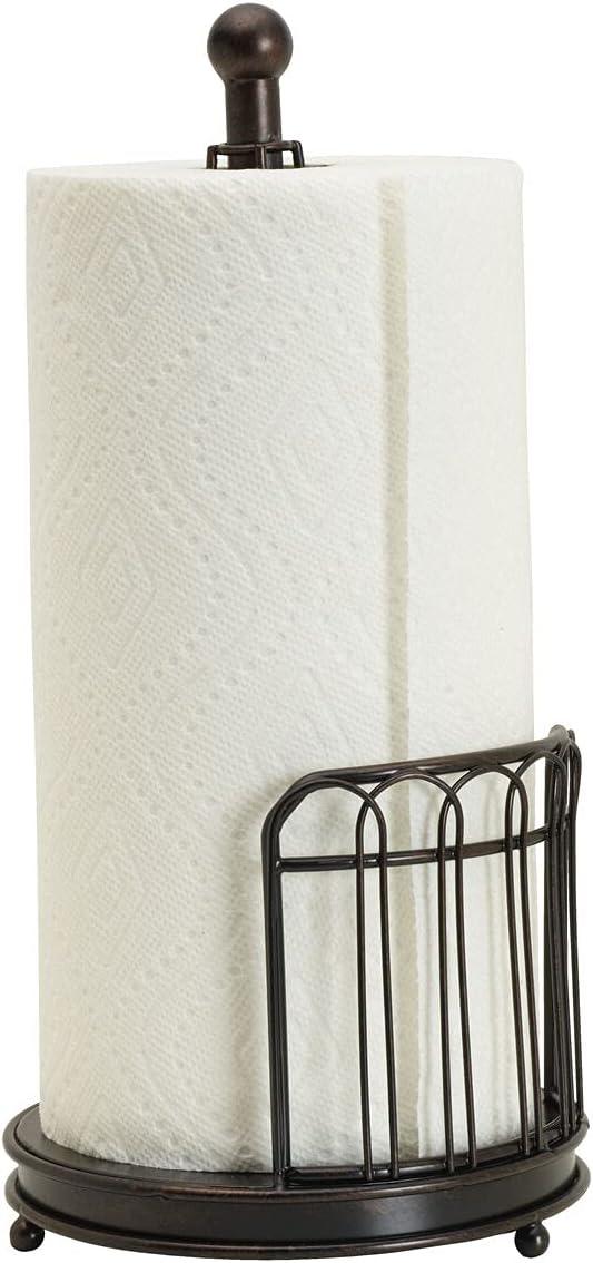 Black Wrought Iron French Countryside Paper Towel Holder