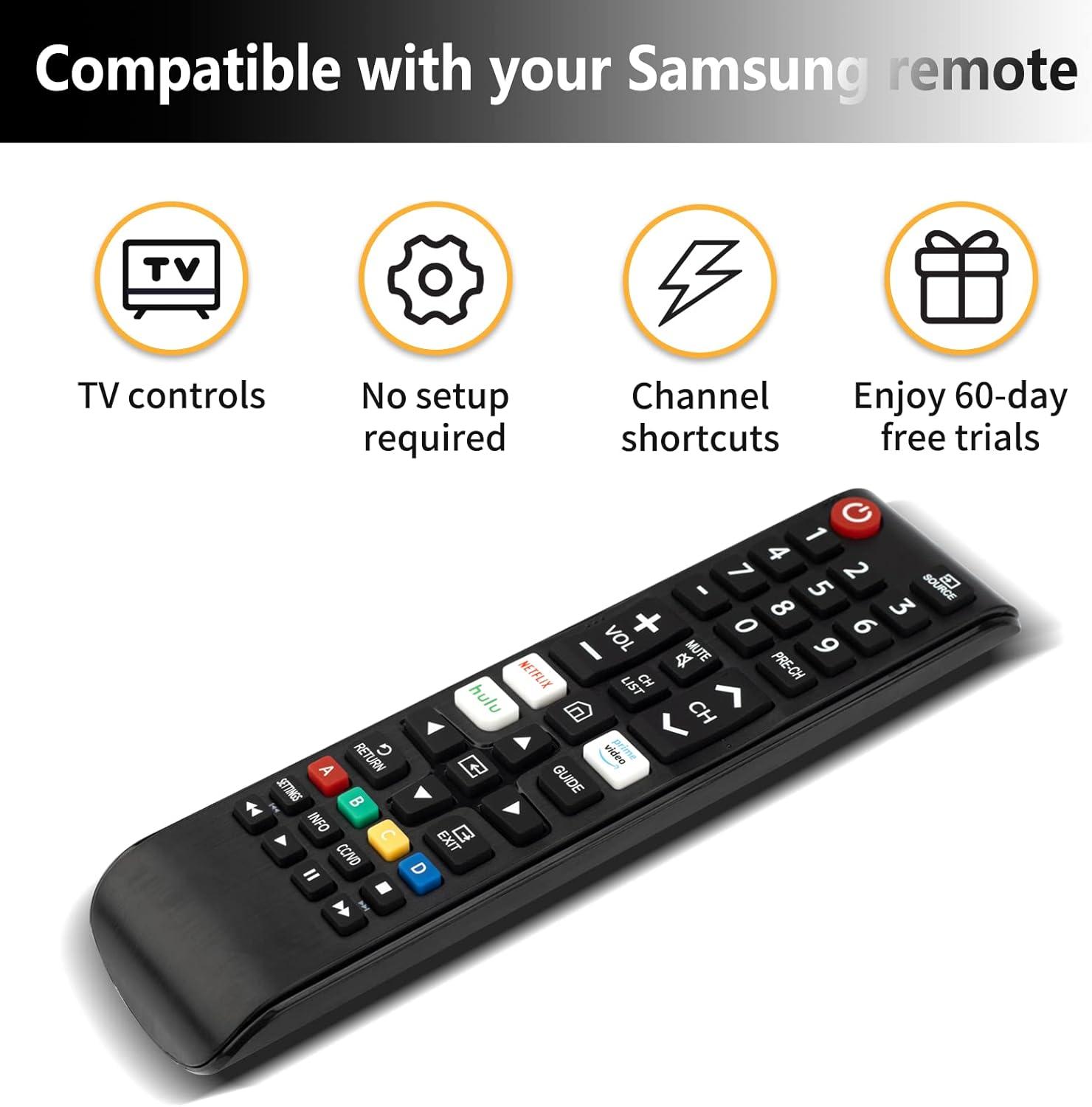 (Pack of 2)ZOUYUE Universal Remote for All Samsung TV,Compatible for All Samsung Smart TV LED LCD HD TV