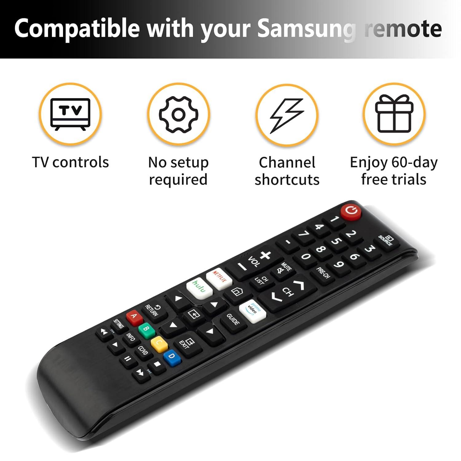 (Pack of 2)ZOUYUE Universal Remote for All Samsung TV,Compatible for All Samsung Smart TV LED LCD HD TV