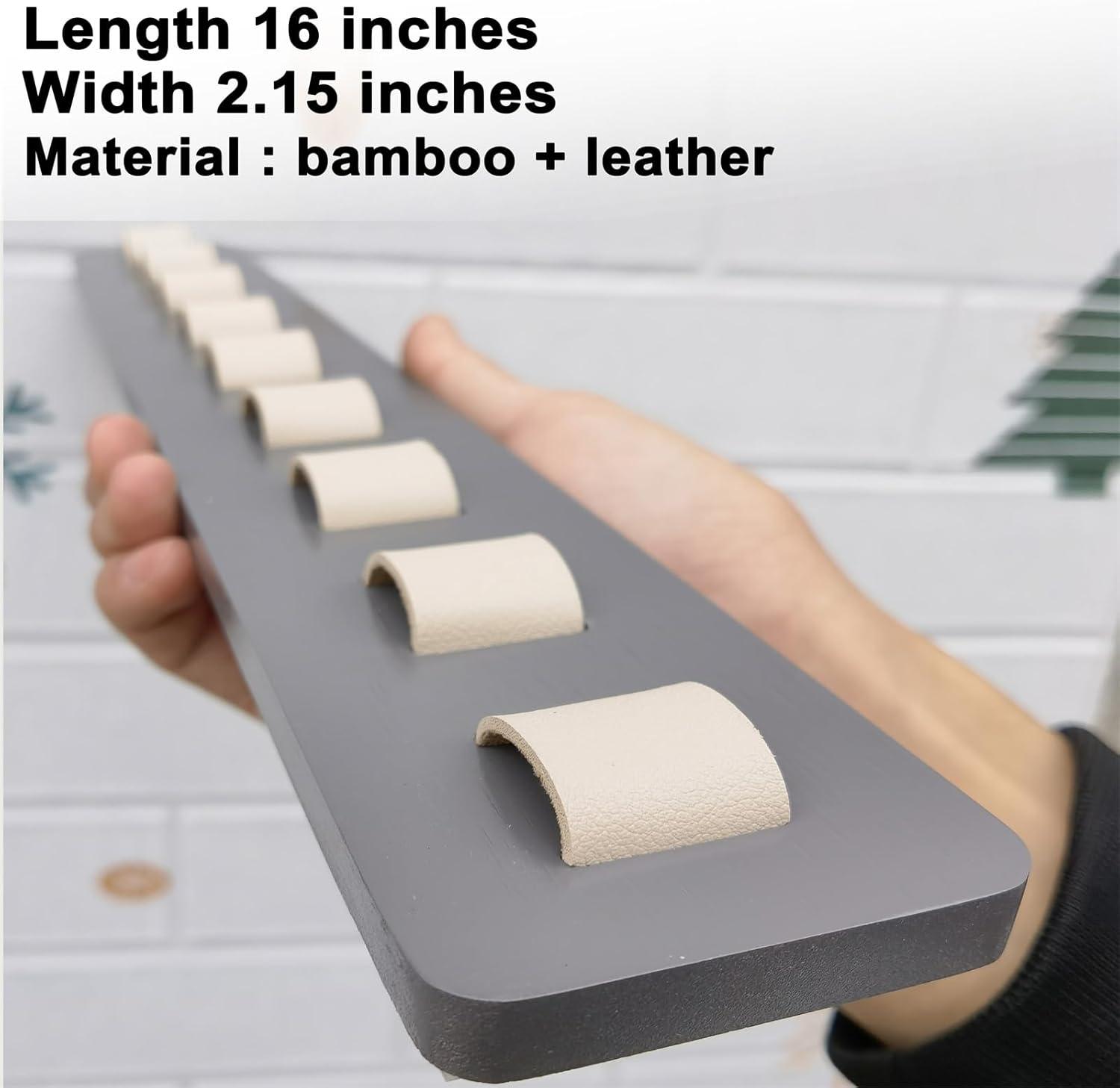 Sunglasses Organizer Wall Mounted Wood Sunglass Holder for Home Glasses Holder/Sunglasses Rack,Home Decor (Gray-1pcs-long)