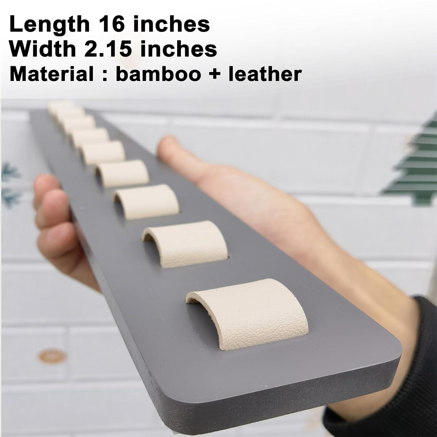 Sunglasses Organizer Wall Mounted Wood Sunglass Holder for Home Glasses Holder/Sunglasses Rack,Home Decor (Gray-1pcs-long)