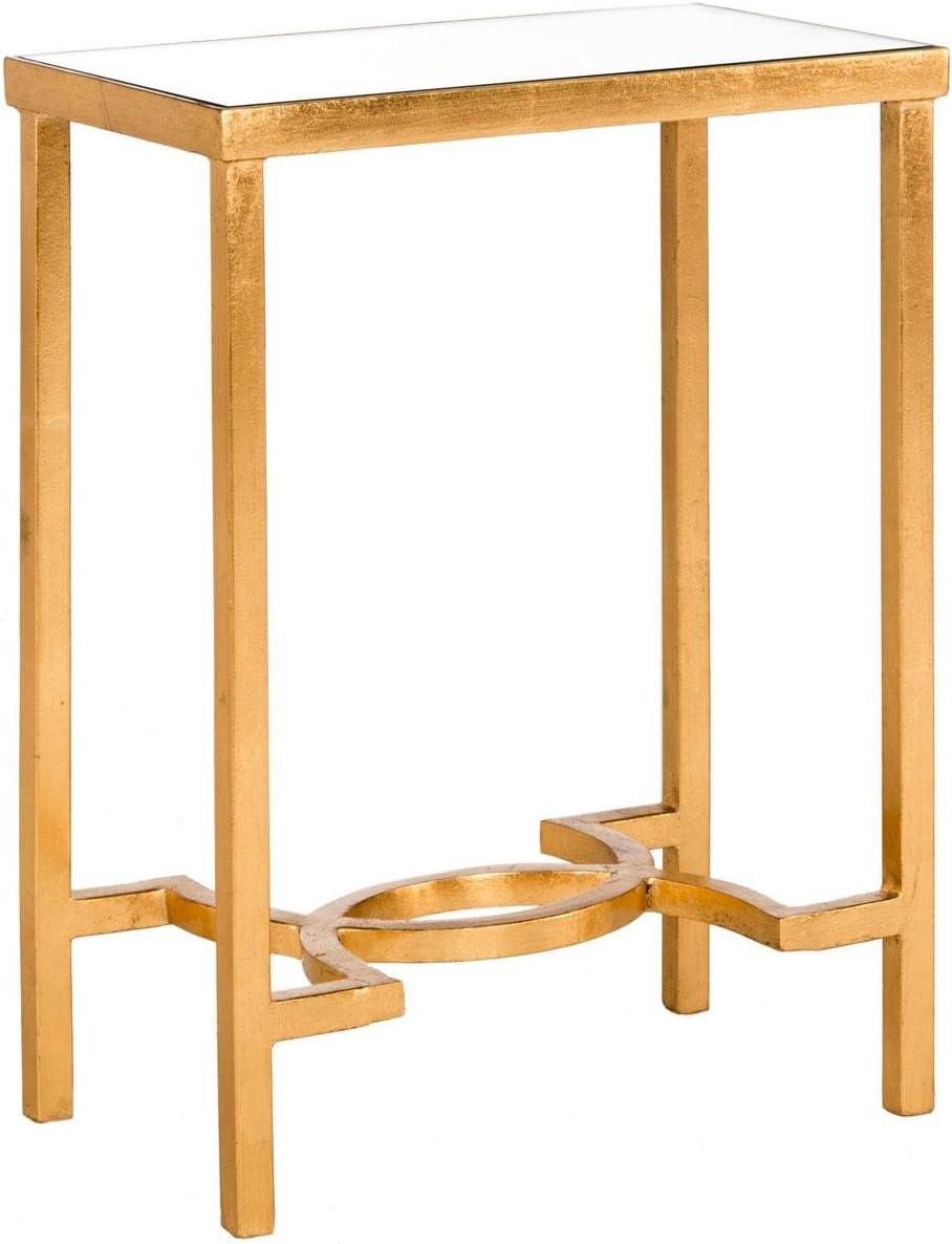 Mita End Table - Gold/Mirror - Safavieh.