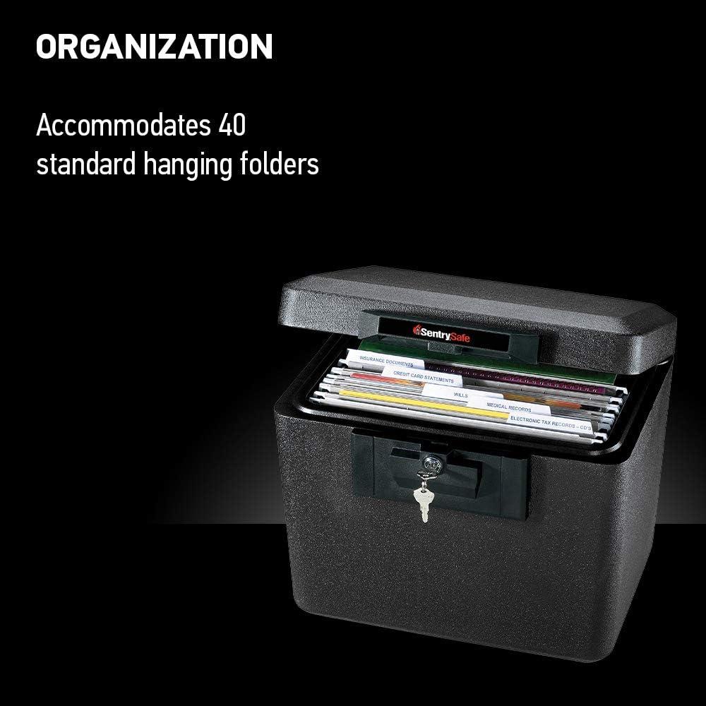 BEACHWATER POOL & SPA, LLC Fireproof Document Box With Key Lock, Safe Secures Files And Documents For Home Or Office