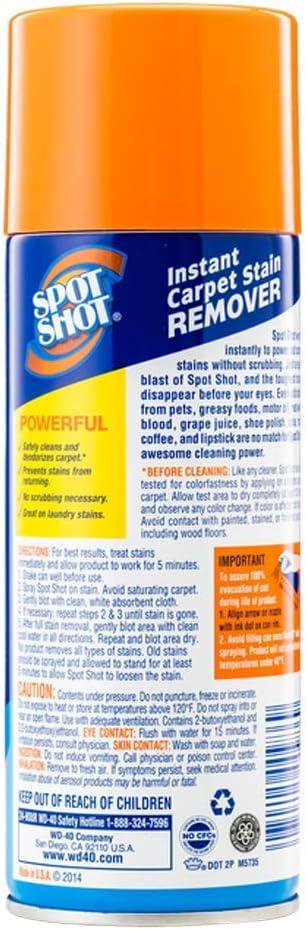 Spot Shot 009716 Instant Non Toxic Carpet Stain and Odor Eliminator, 14 Ounces