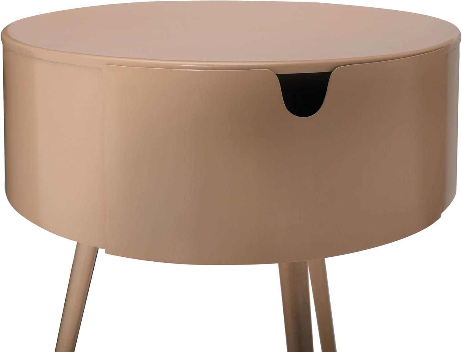Meridian Furniture Bali Pink Metal Nightstand