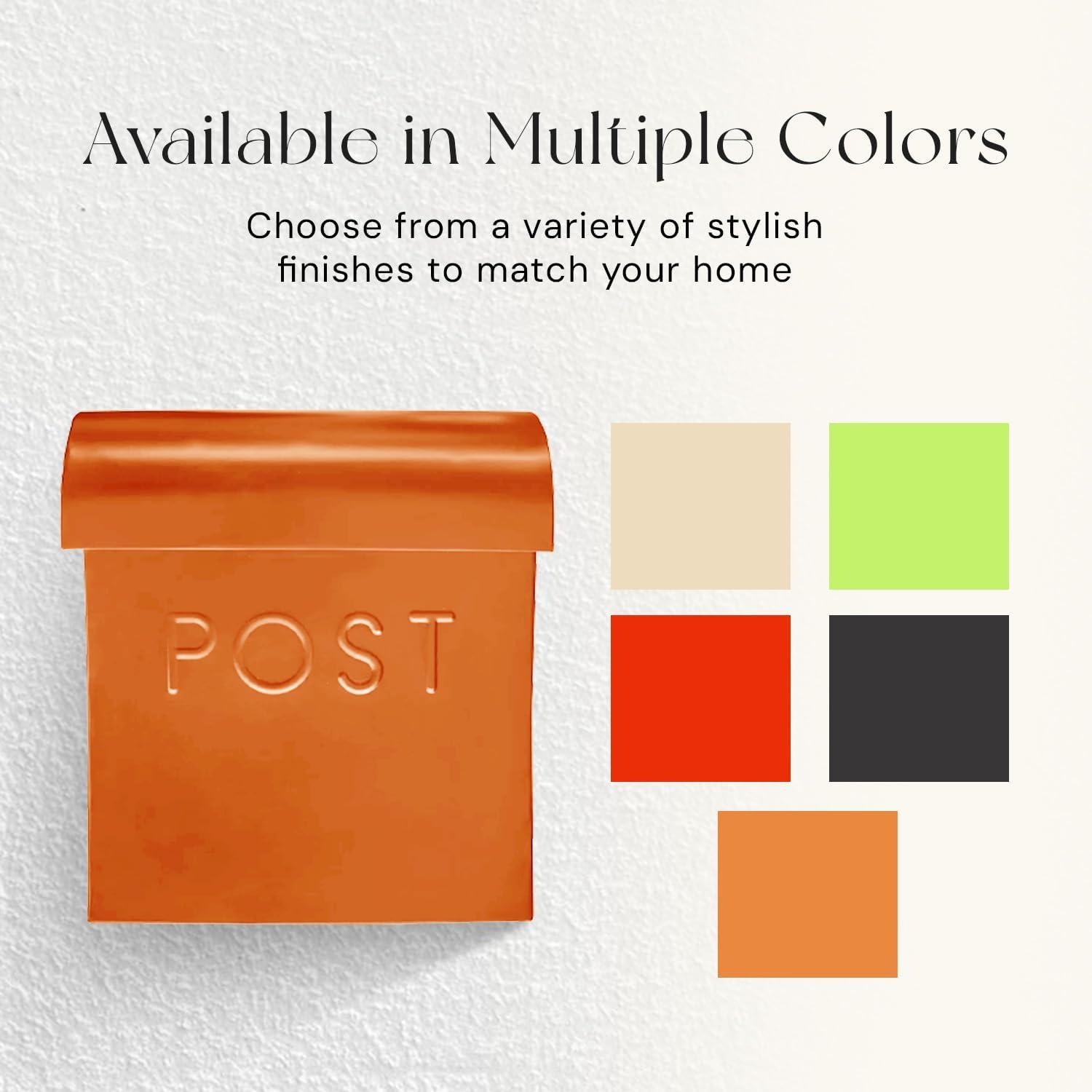 NACH Vicki Euro Farmhouse Max Water and Rust Protection Post Wall Mounted Mailbox