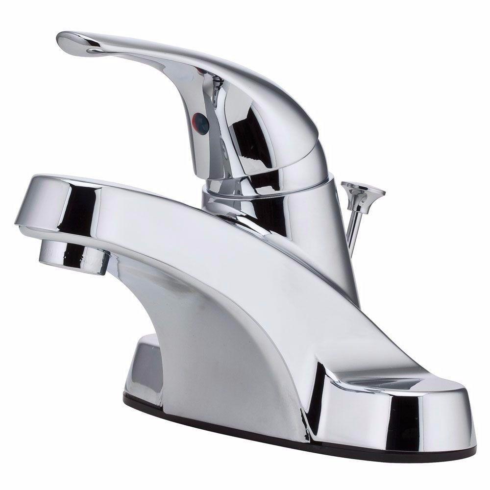 Single Hole Bathroom Faucet with Drain Assembly