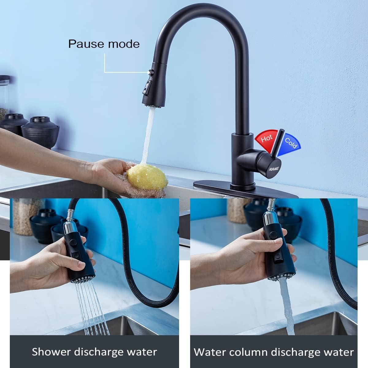 Babevy Pull Down Kitchen Faucet