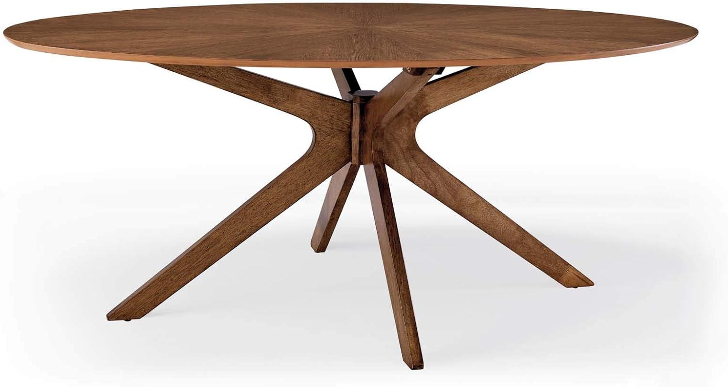 Modway Carson Carrington Kampbacken 71-inch Oval Wood Dining Table