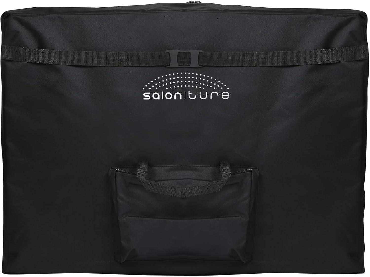 Saloniture Portable Professional Folding Massage Table with Carrying Case - Dark Gray