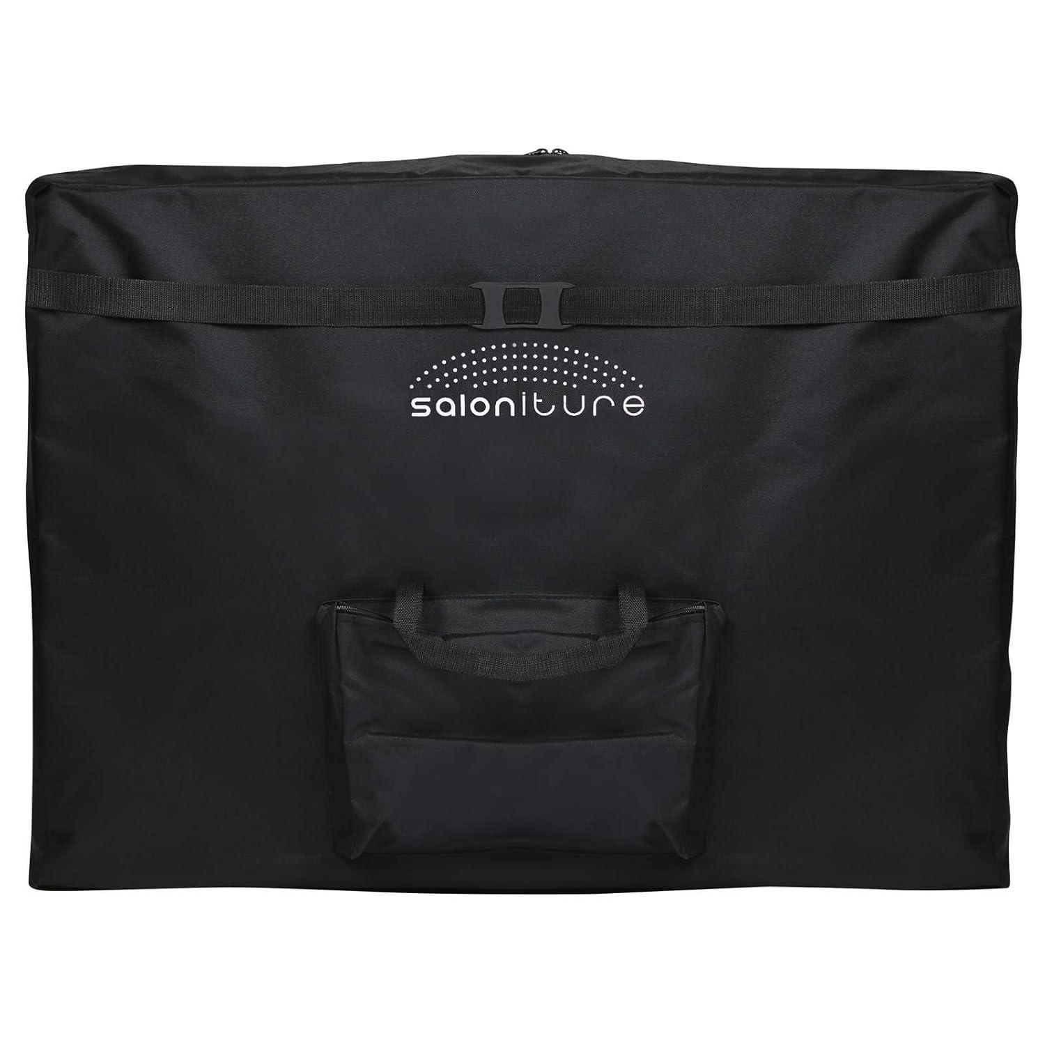 Saloniture Portable Professional Folding Massage Table with Carrying Case - Dark Gray