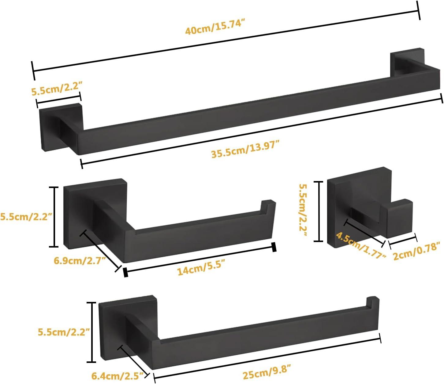 4 - Piece Bathroom Hardware Set