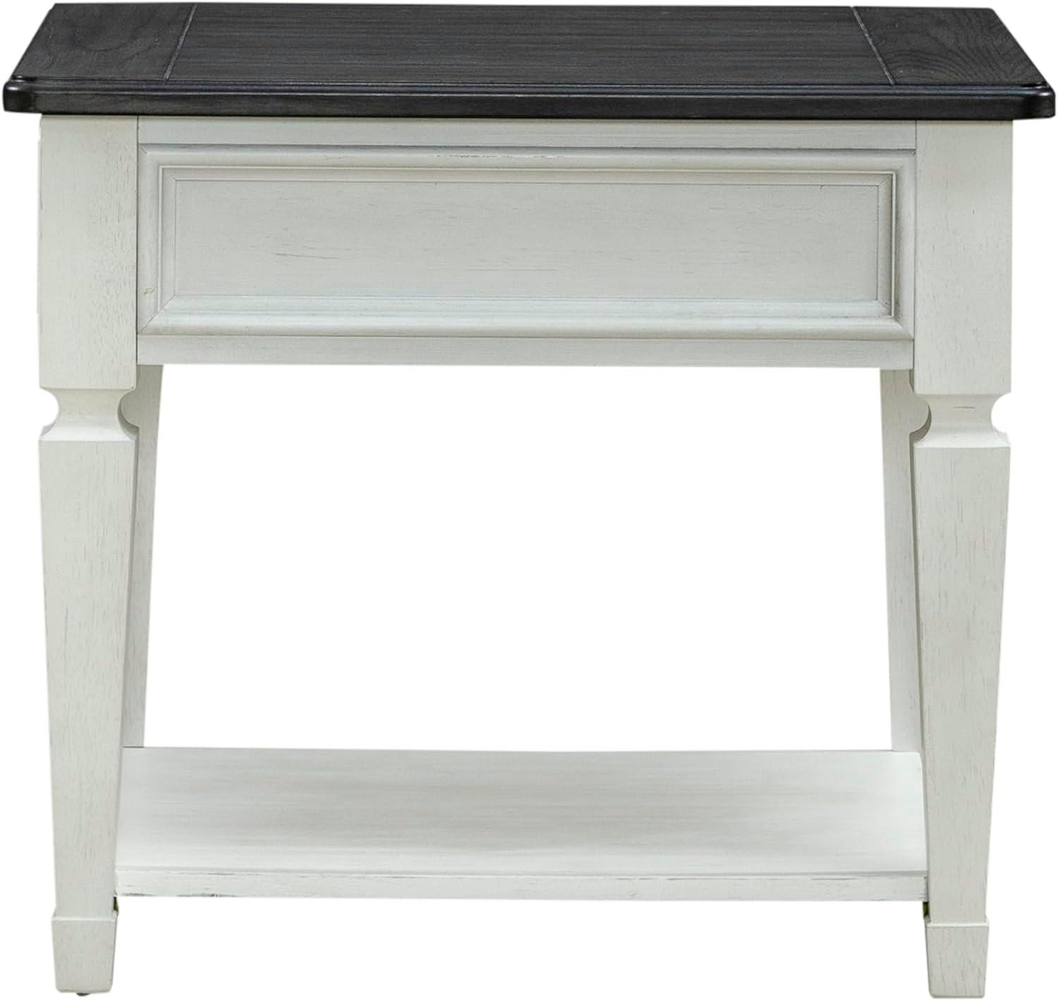 Allyson Park Solid Wood End Table with Storage