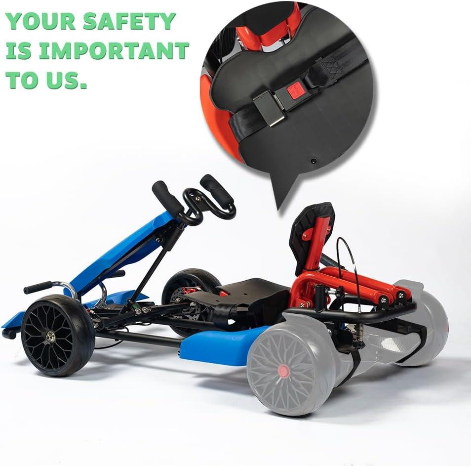 HYPER GOGO GoKart Kit - Hoverboard Attachment - Compatible with All Hover Boards,Blue
