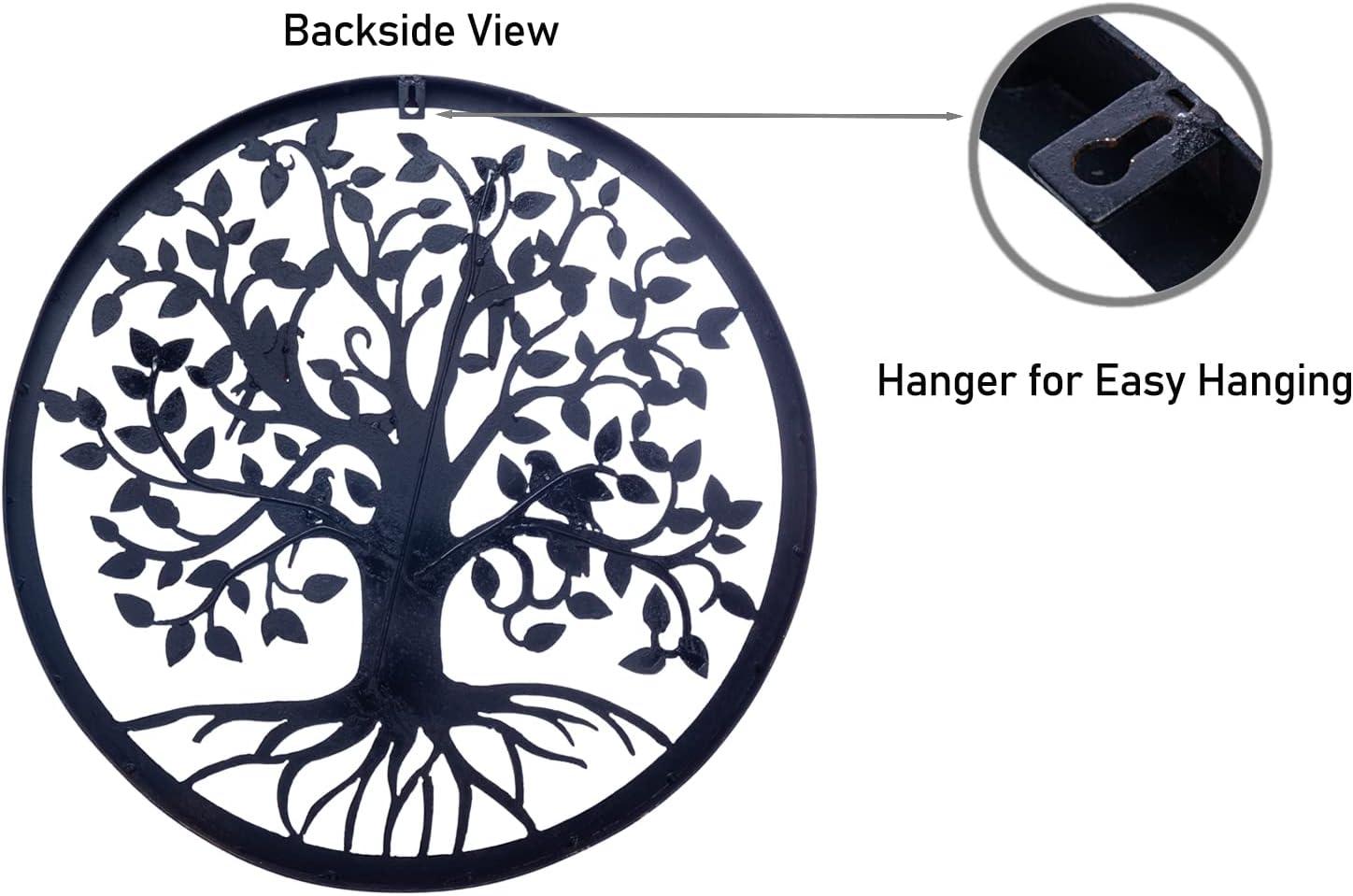 COBEKY Decor Wall Hanging For Living Room Bedroom Garden Porch Patio Office Home Decor, 18In X 18In X 0.88 In