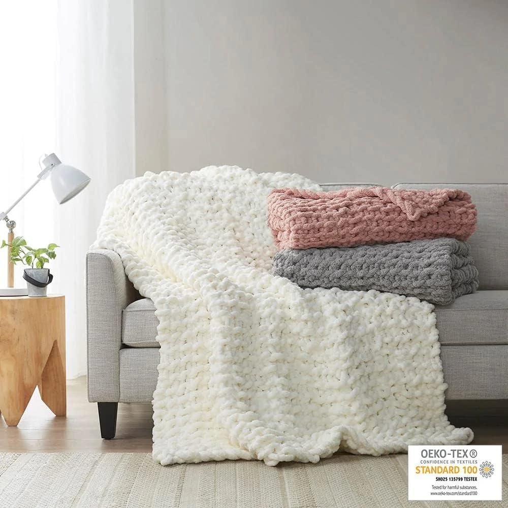 Chenille Chunky Knit Throw