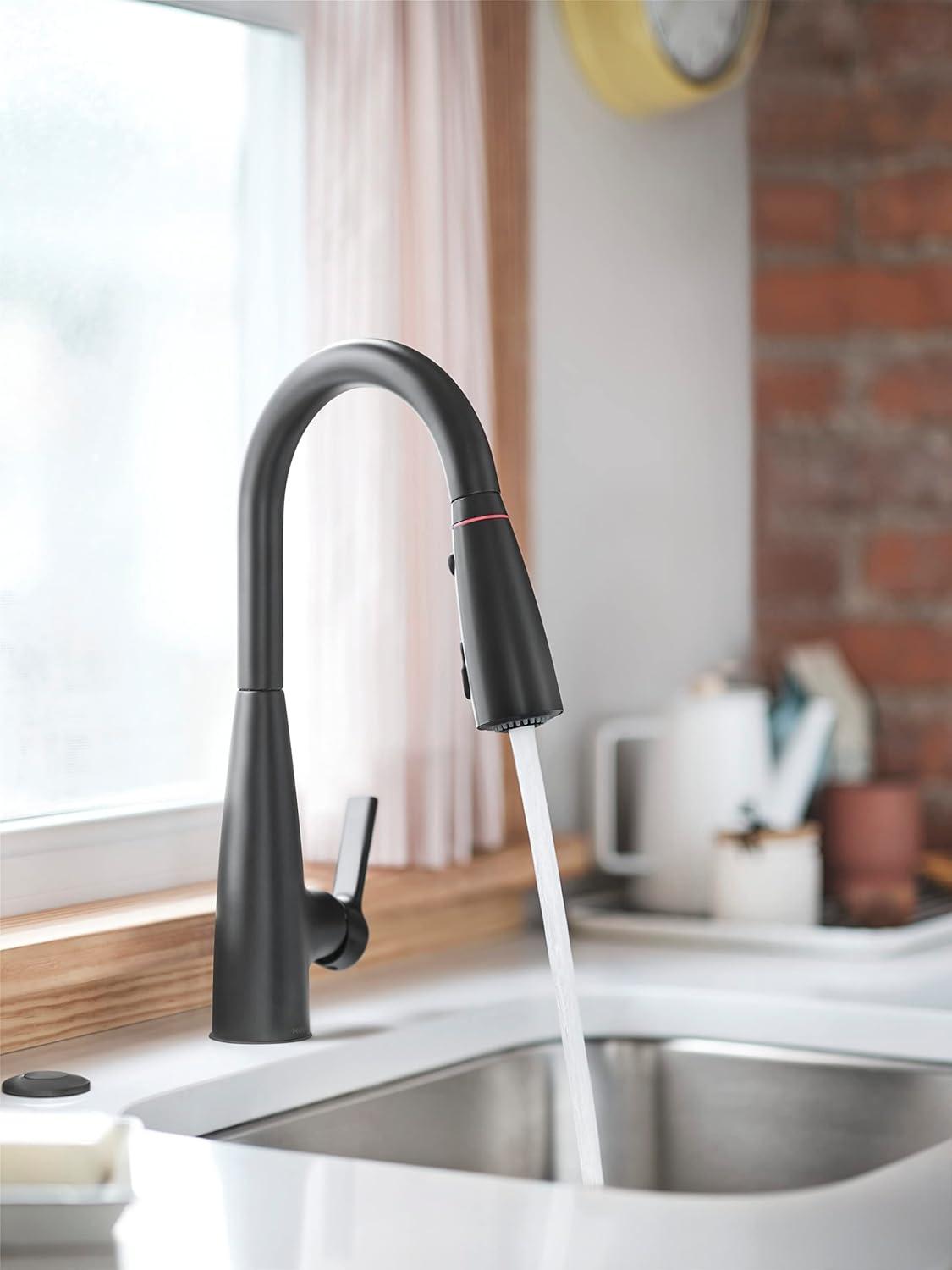 Haelyn Single-Handle Pull-Down Sprayer Kitchen Faucet with ColorCue Temperature Indicator