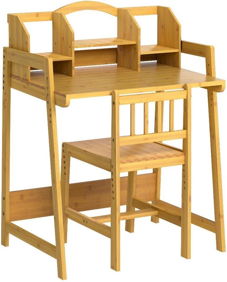 Nature Bamboo Adjustable Kids Desk and Chair Set