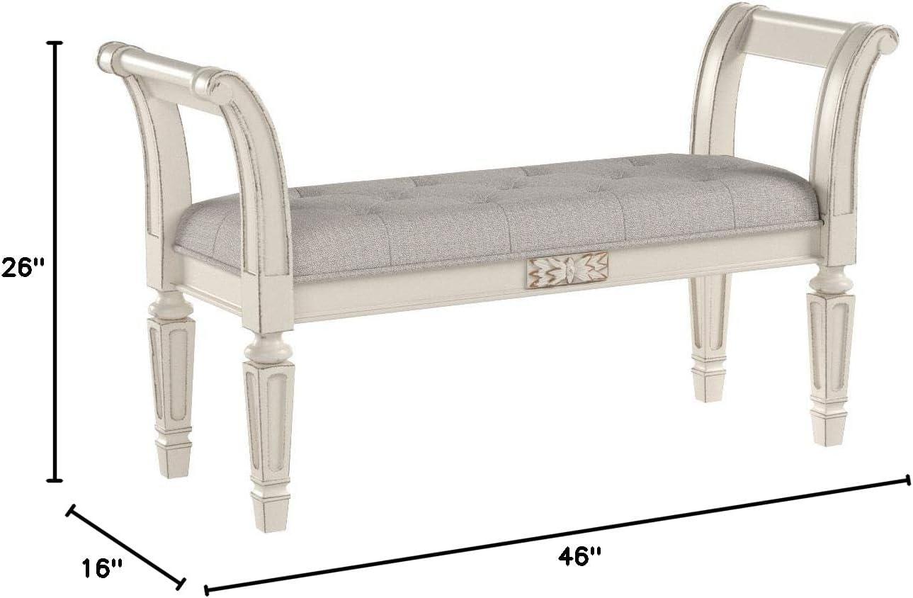 Hayley Polyester Upholstered Bench