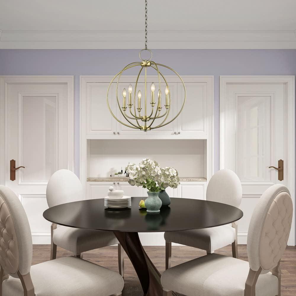 Livex Lighting Milania 6 - Light Chandelier in  Bronze