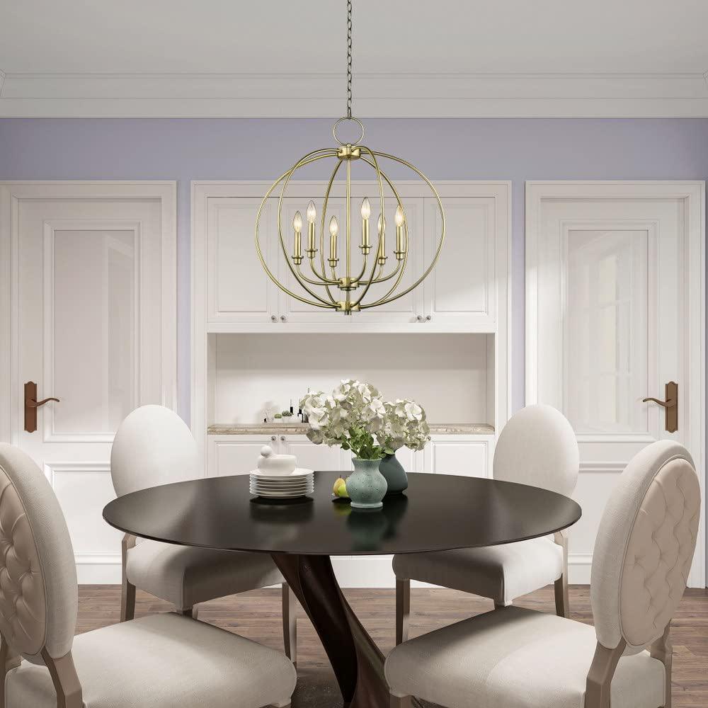 Livex Lighting Milania 6 - Light Chandelier in  Bronze