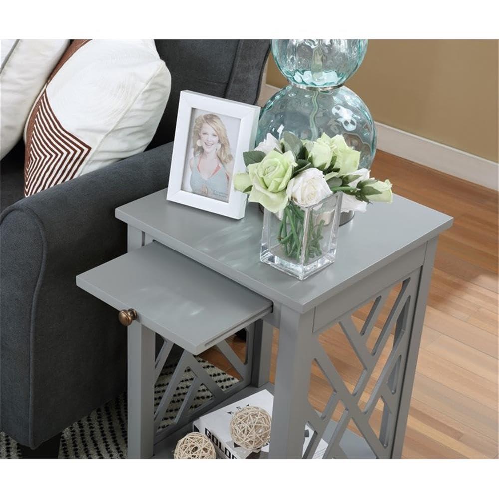 Alaterre Coventry 36" Coffee Table with Drawer and Two End Tables with Tray, Set of 3