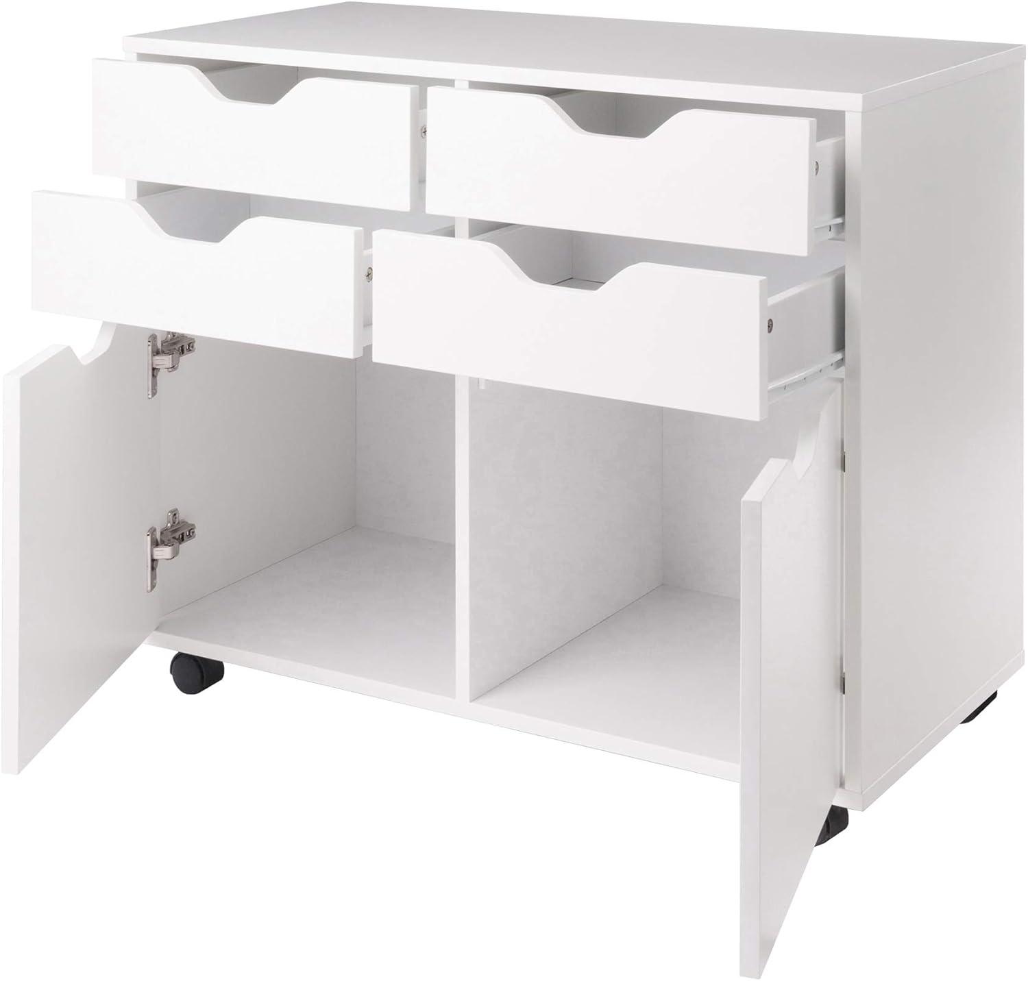 Halifax 2 Sections Mobile Storage Cabinet - Winsome