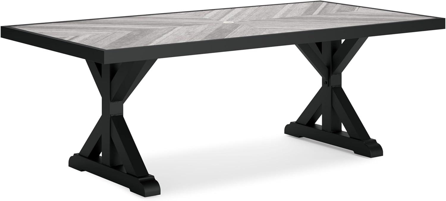 Ashley Furniture Beachcroft Black & Gray Outdoor Dining Table