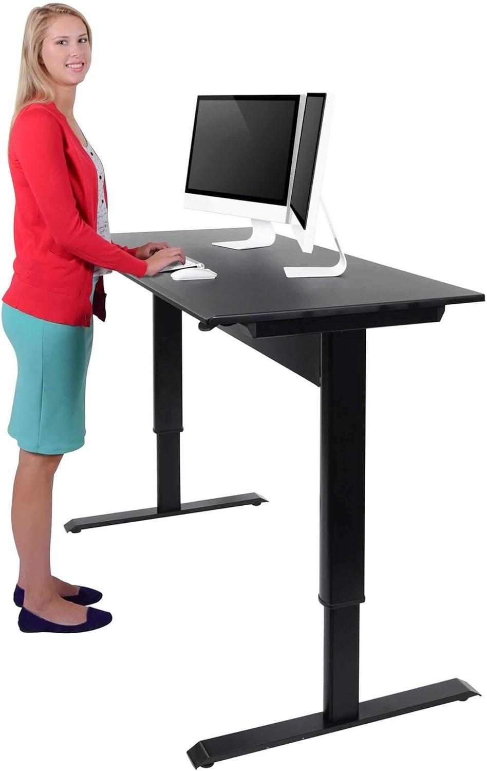 Stand Up Desk Store Pneumatic Adjustable Height Standing Desk Computer Workstation