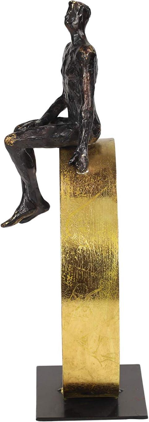 9" x 15" Black Polystone People Sculpture, by DecMode