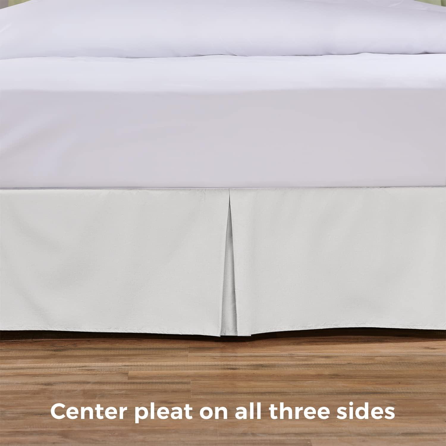 Shopbedding Tailored Bed Skirt with Split Corners,  Available in 14 Colors and Lots of Sizes