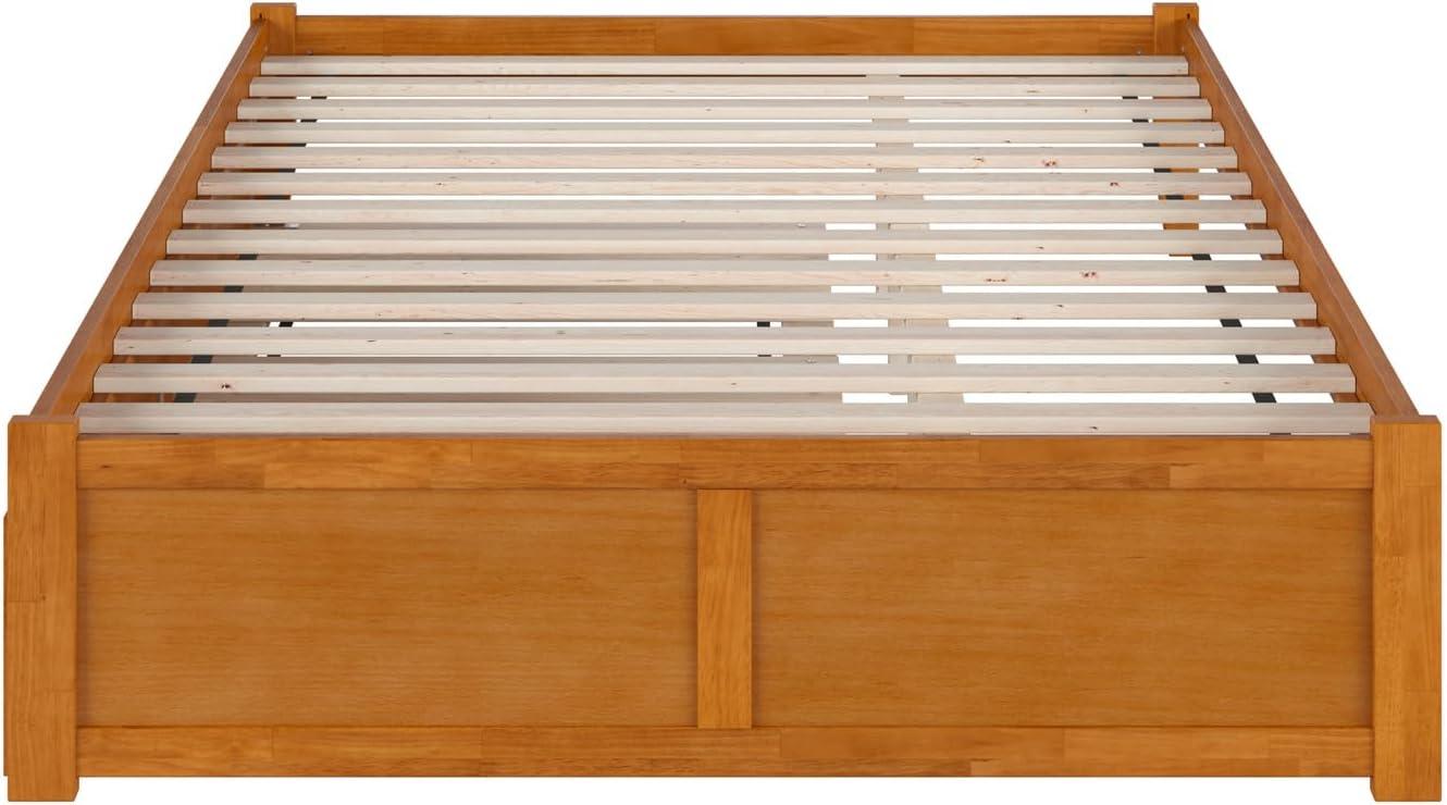 Solid Wood Platform Storage Bed