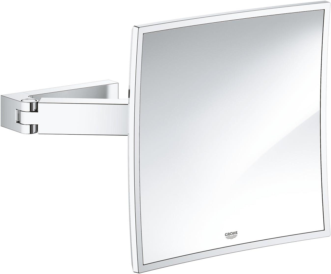 Starlight Chrome 3X Magnification Wall Mounted Shaving Mirror