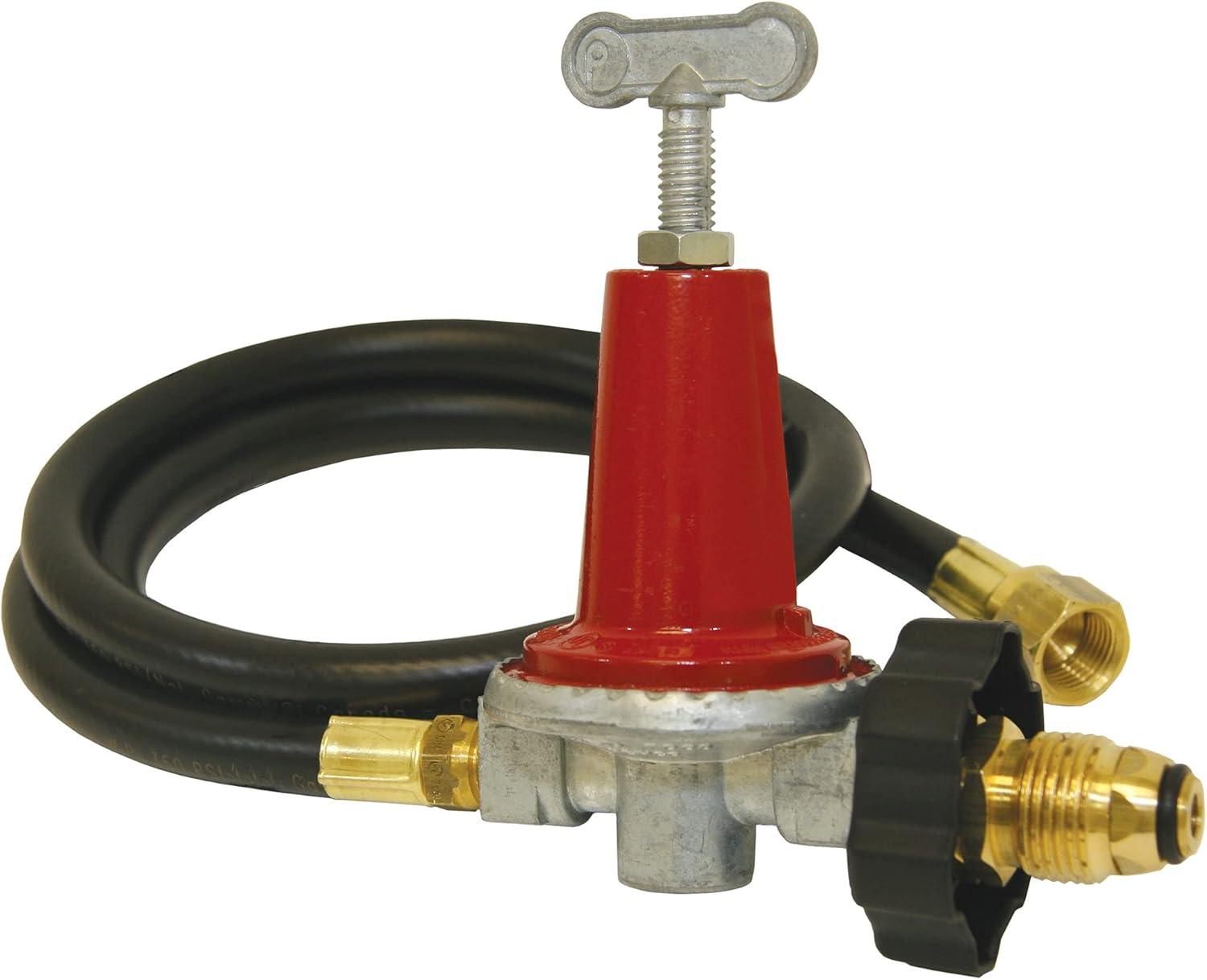 Bayou Classic 48-Inch High Pressure Adjustable Regulator with Hose