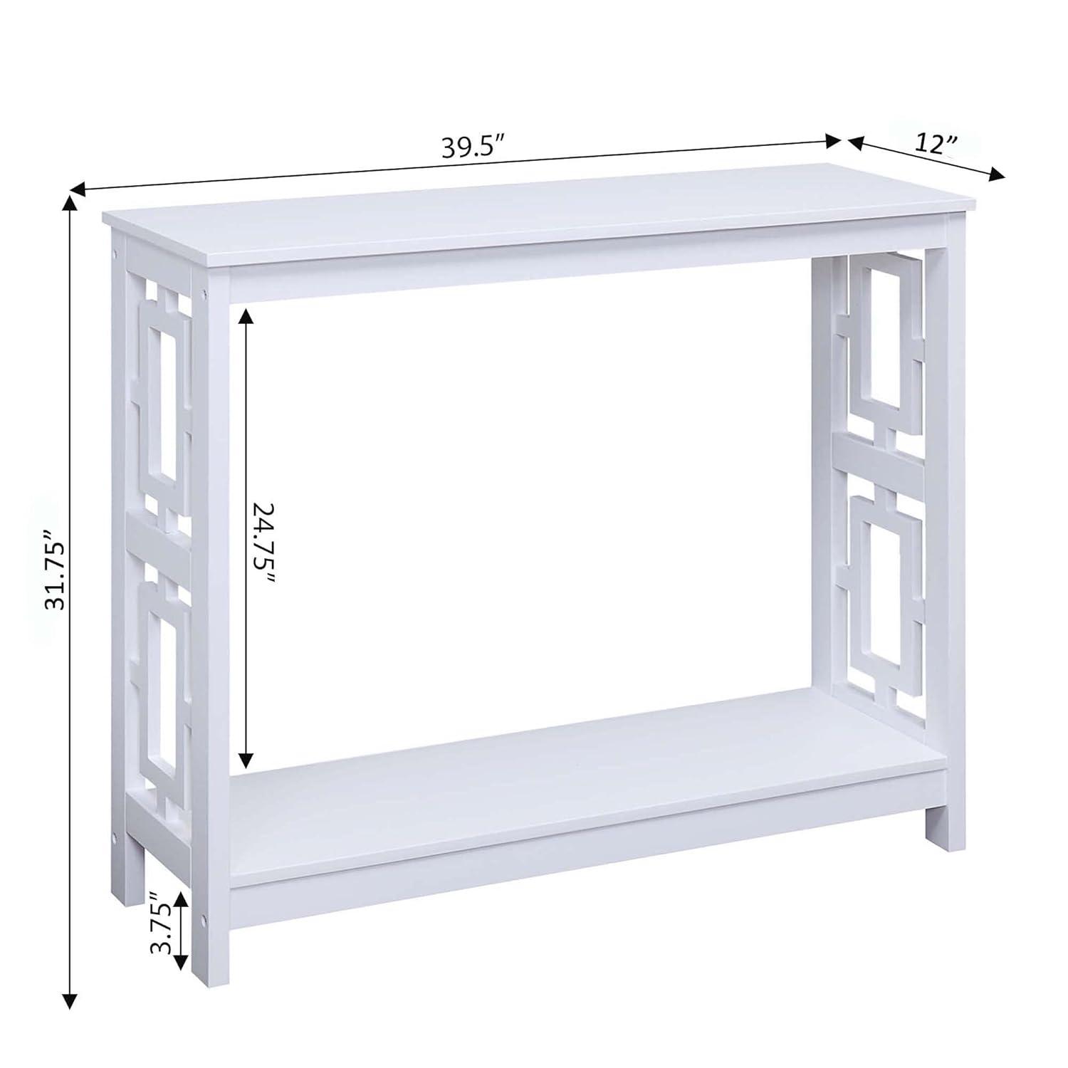 Convenience Concepts Town Square Console Table, White