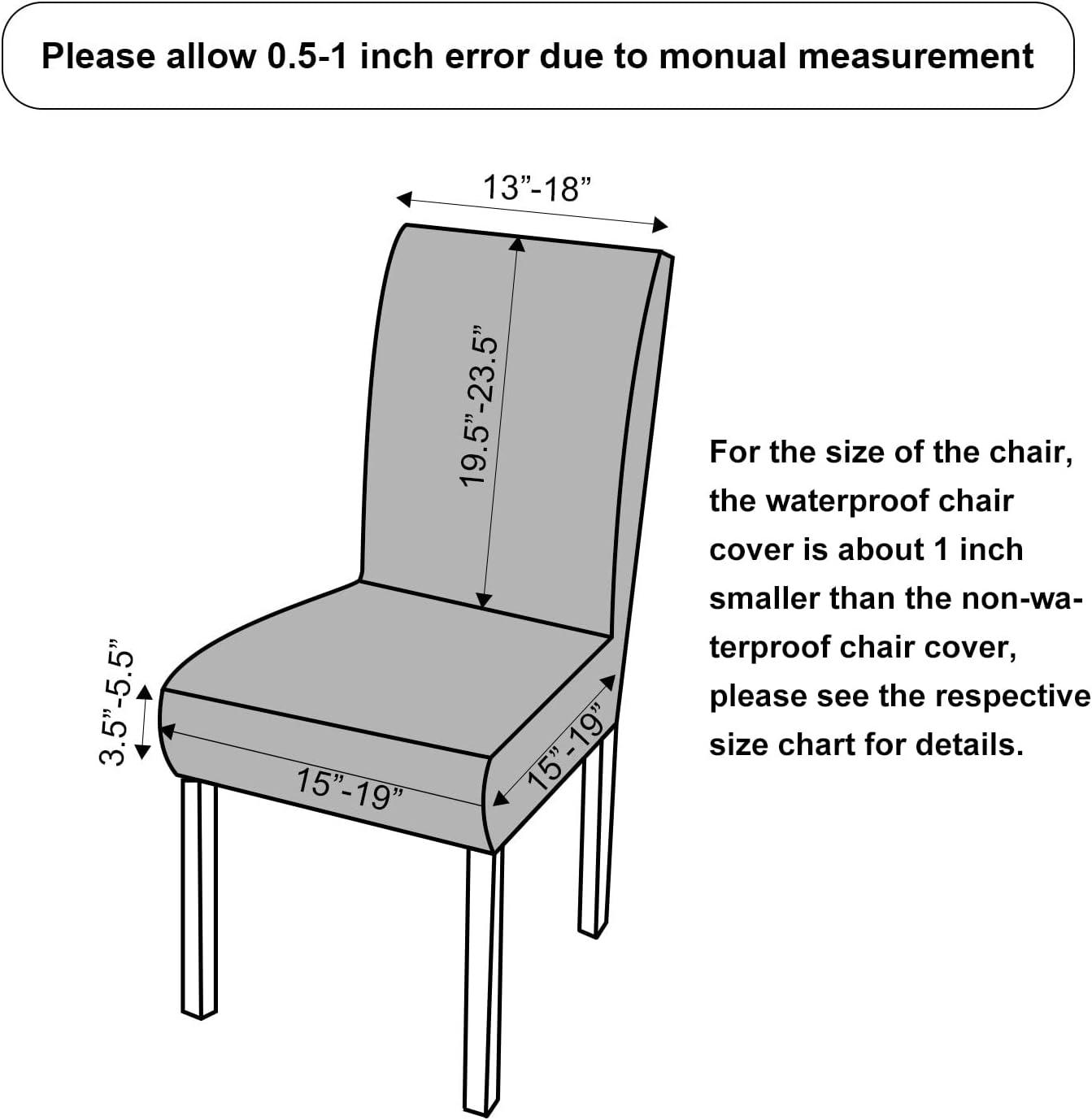 Chair Covers for Dining Room 4 Pack Navy Blue Chair Covers Super Fit Washable Kitchen Chair Protector Cover for Dining Room, Hotel, Ceremony