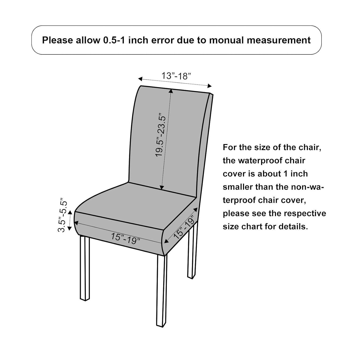 Chair Covers for Dining Room 4 Pack Navy Blue Chair Covers Super Fit Washable Kitchen Chair Protector Cover for Dining Room, Hotel, Ceremony