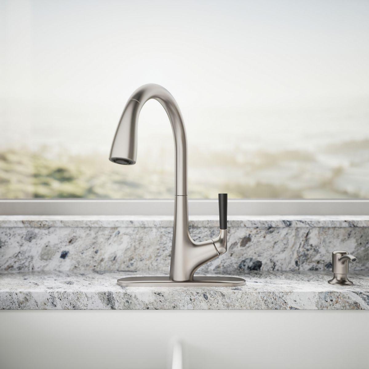 Kohler One Handle Stainless Steel Pull-Down Kitchen Faucet Model No. R562-SD-VS