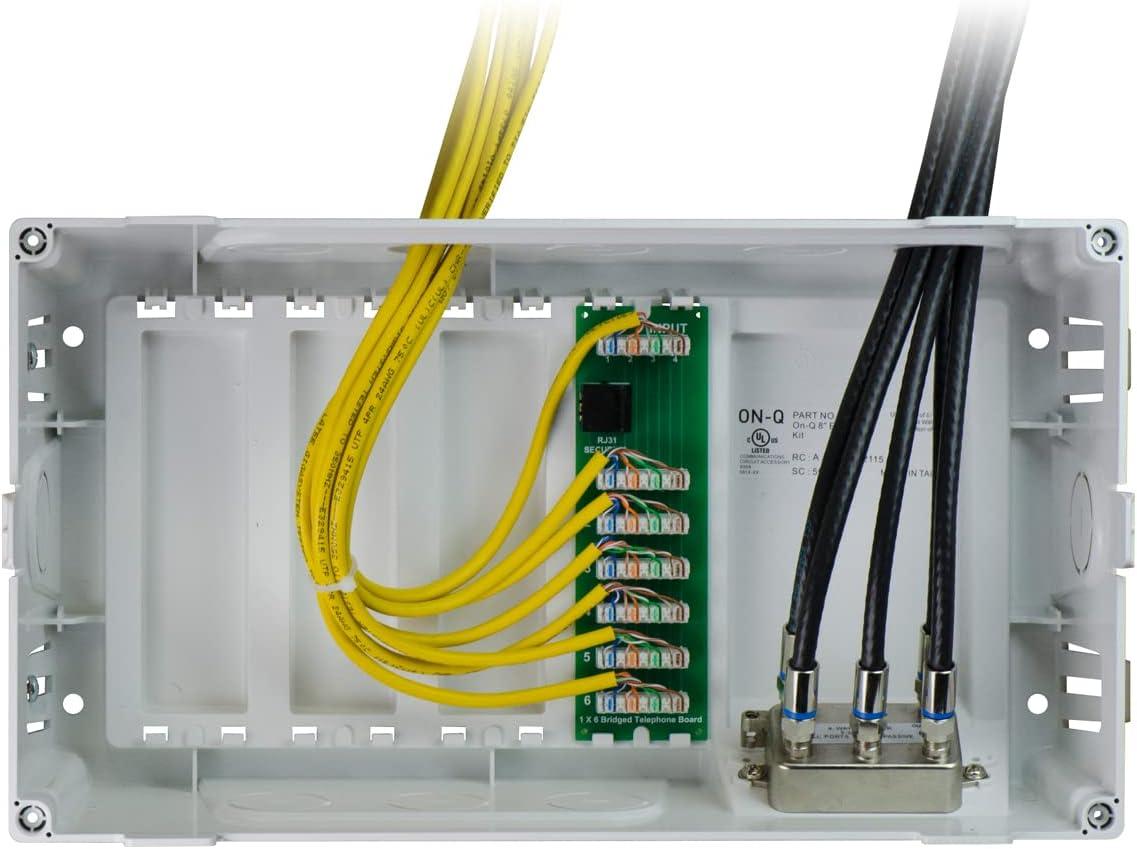 8-Inch Glossy White Plastic Network Module Enclosure with Cover