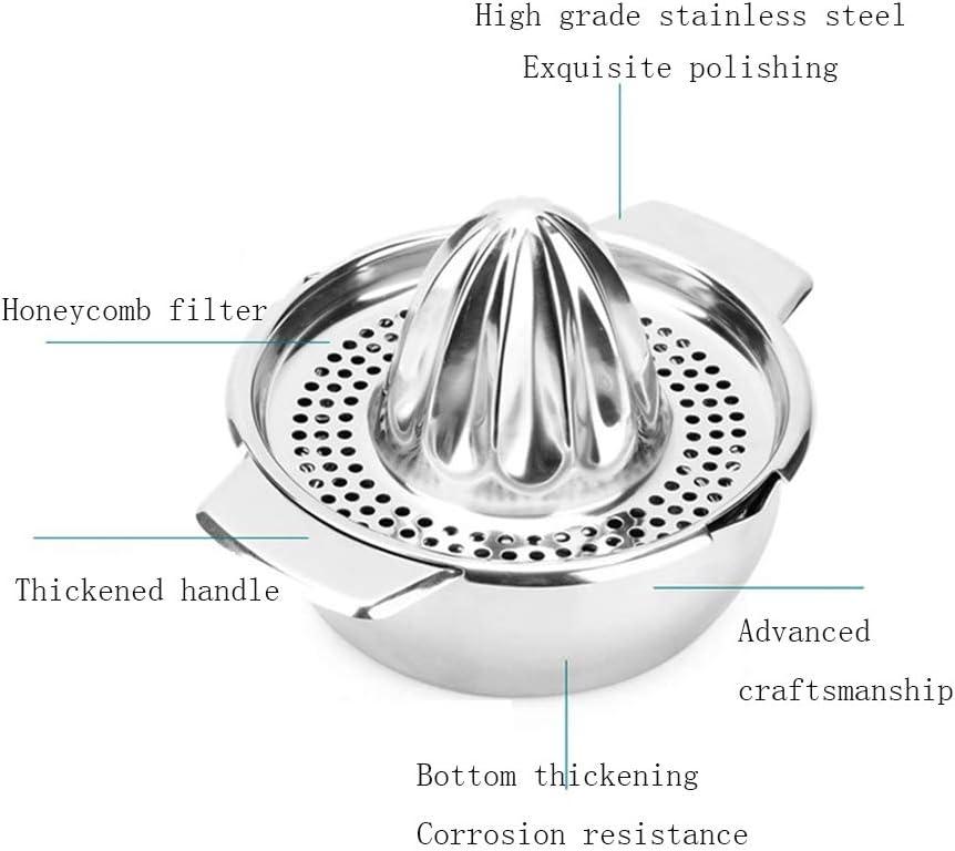 Portable Stainless Steel Citrus Juicer with Bowl Container