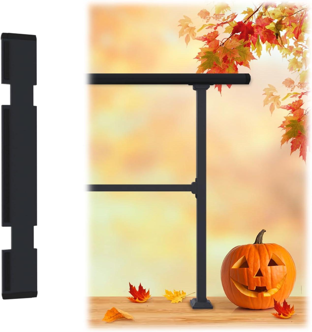 CR Home Black Metal Porch And Stair Railings