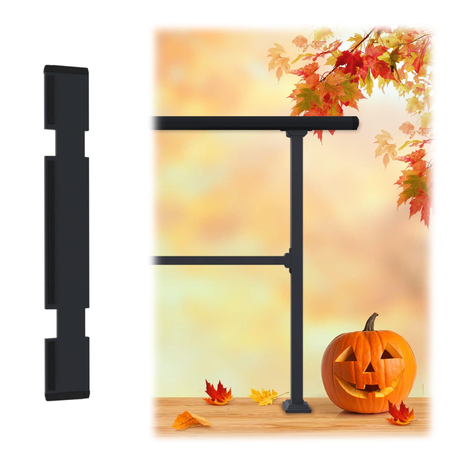 CR Home Black Metal Porch And Stair Railings