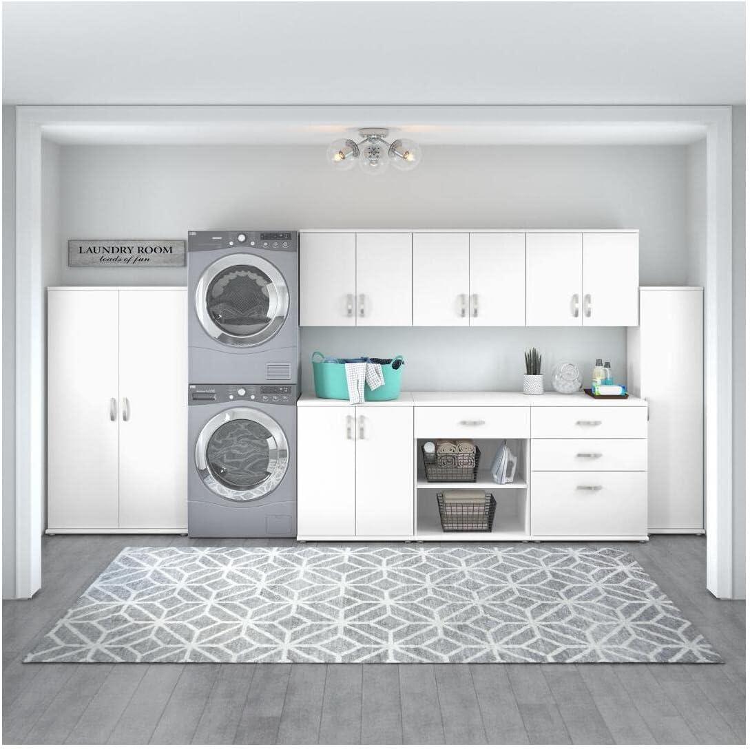 Bush Business Furniture Universal Laundry Room Storage Cabinet with Doors and Shelves