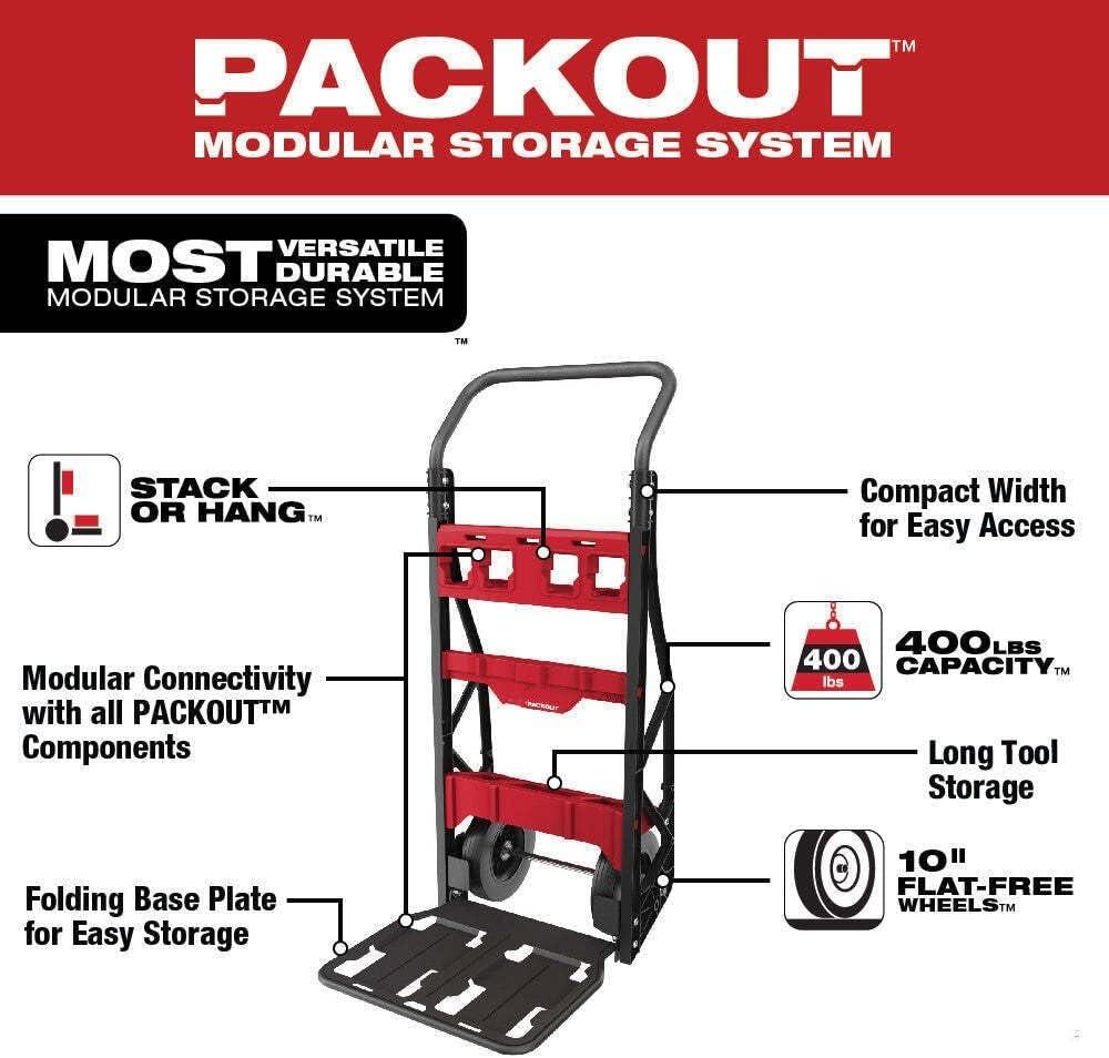 Milwaukee 48-22-8415 PACKOUT 2 WHEEL CART