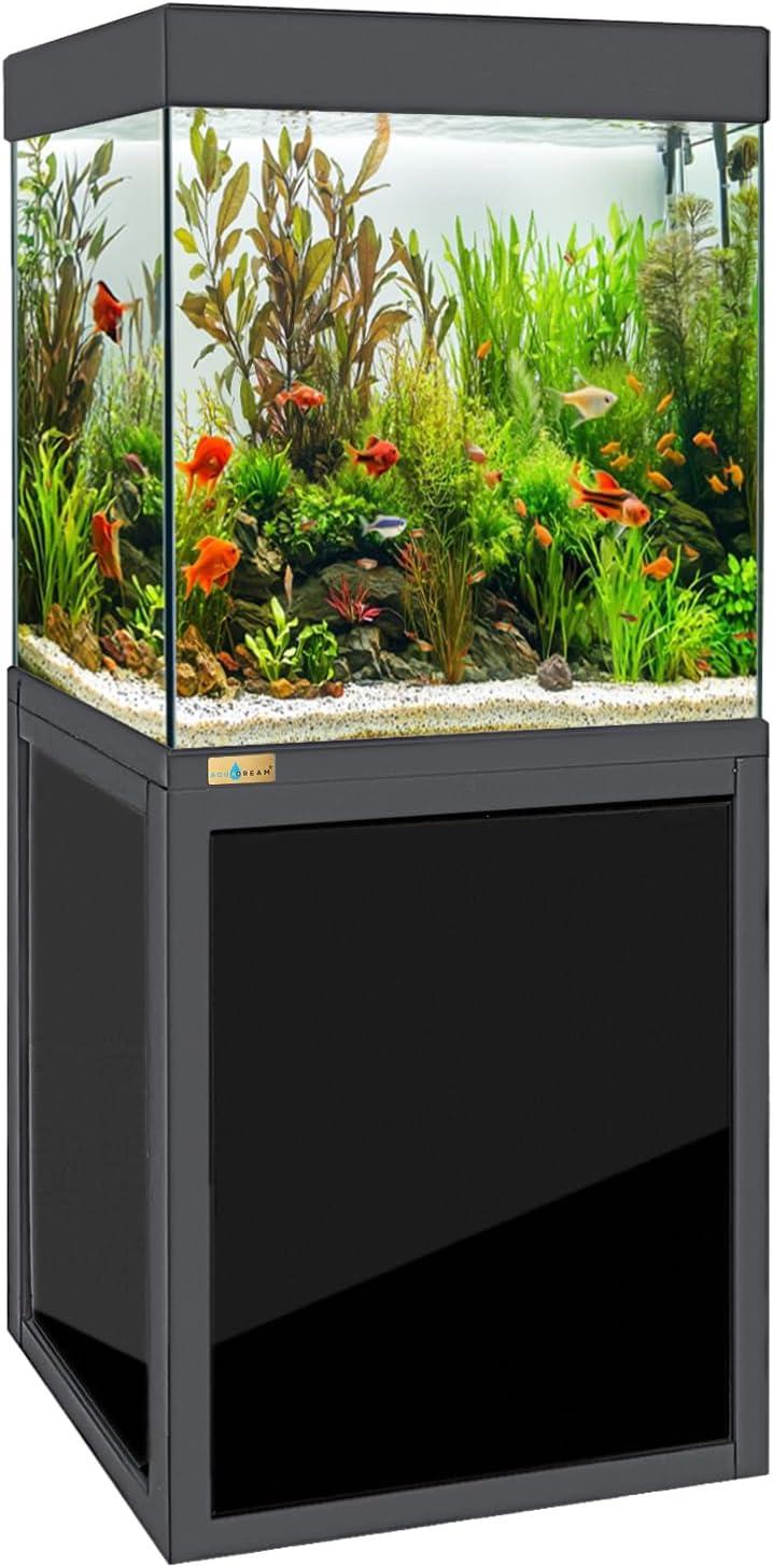 Aqua Dream 40 Gallon Tempered Glass All-in-one Aquarium Black