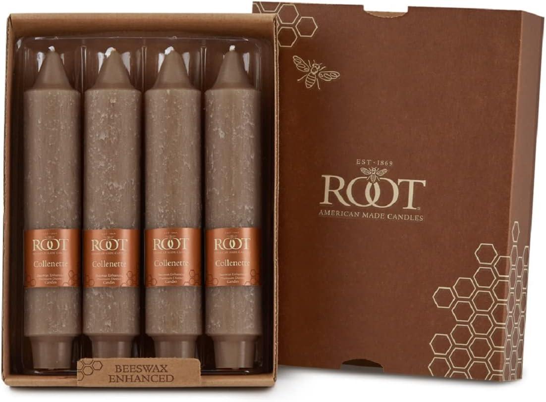 Root Candles Timberline Collenette Dinner Candle Taper (Set of 4)
