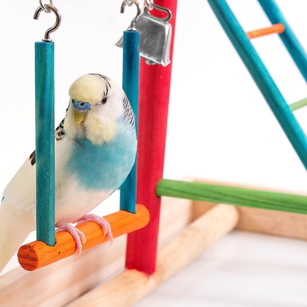 Penn-Plax Bird Life Wood Playpen – Perfect for Parakeets, Lovebirds, Cockatiels, Conures - Medium