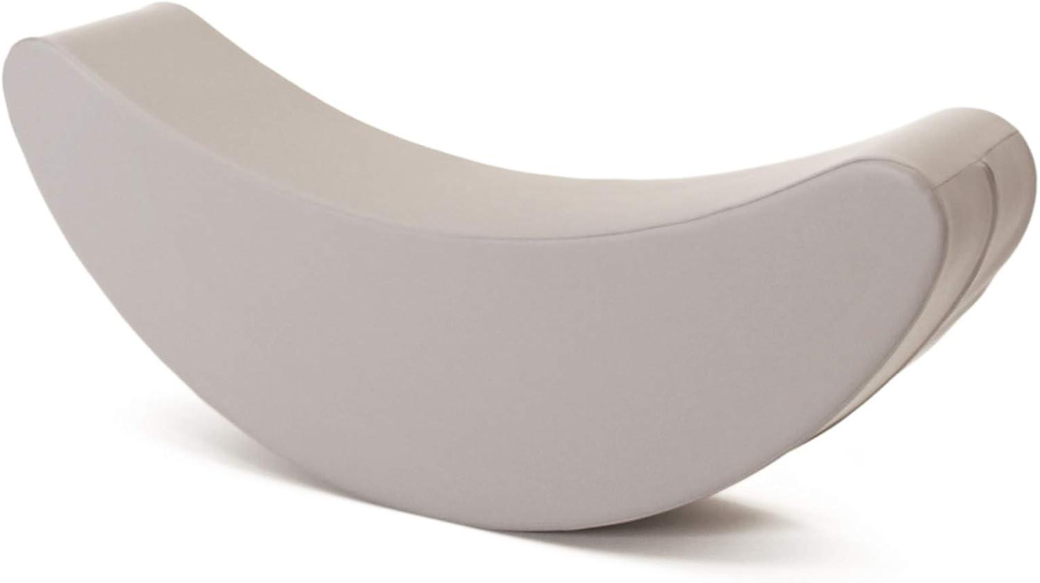 IGLU Soft Play Rocker Banana Shape Large Rocking Horse Hobby Toy for Kids Age 1-7 Montessori Open Ended Play (Grey)